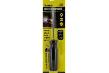 1/4 in. slotted lighted screwdriver (req. 2 aaa batteries)