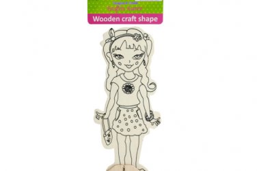 Wooden Girly Craft Shape
