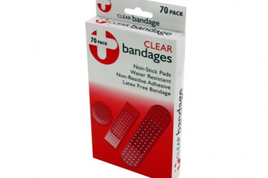 Latex-Free Clear Bandages