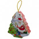 Red Tree-Shaped Hanging Santa Coin Bank