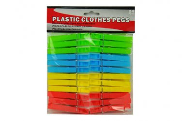 Plastic clothes pins, pack of 24