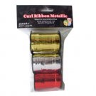 Metallic curling ribbon, pack of 3