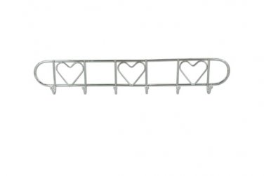 6 hook wall coat rack