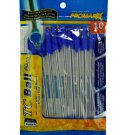 Blue Stick Pens with Caps
