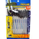 Black Stick Pens with Caps