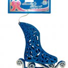 Christmas 3D Blue Ice Skate Hanging Ornament