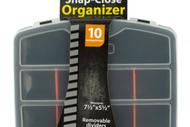Snap-Close Tool Organizer Case