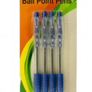 Retractable Blue Ball Point Pens Set