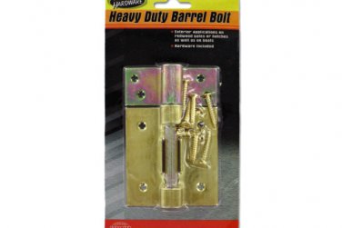 Heavy duty barrel bolt