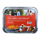 Barbecue tray and lid, 6 pieces