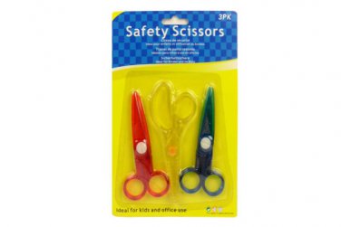 Safety scissors, pack of 3