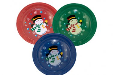 Round Christmas serving tray