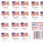 USPS SHEET of 20 Freedom Flag First Class Postage Forever Stamps Booklet