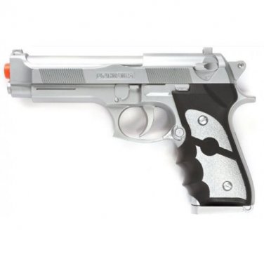 New M9 92 FS BERETTA AIRSOFT SPRING PISTOL SILVER HAND GUN Full Size