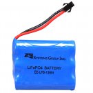 LiFePO4 Rechargeable Battery 9.6V /1.5 AHr