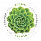 USPS 20 Global Green Succulent USA First Class Postage Forever Stamps Booklet