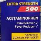 PANADOL Acetaminophen 500 mg Extra Strength 250/2 Caplets 500 ct Pain Reliever