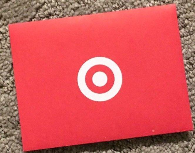 TARGET Gift Card red paper SLEEVE Envelope Lot of 5
