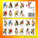 USPS SHEET of 20 Songbirds Forever Stamps Bluebird Lark Finch Oriole Sparrow Tanager Song Bird