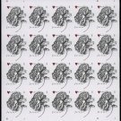 USPS SHEET of 40 Vintage Rose + White Lilacs Pink  First Class Postage Forever Stamps Booklet