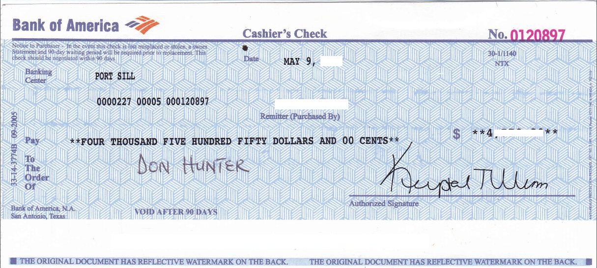 Cost Of Checks At Bank Of America