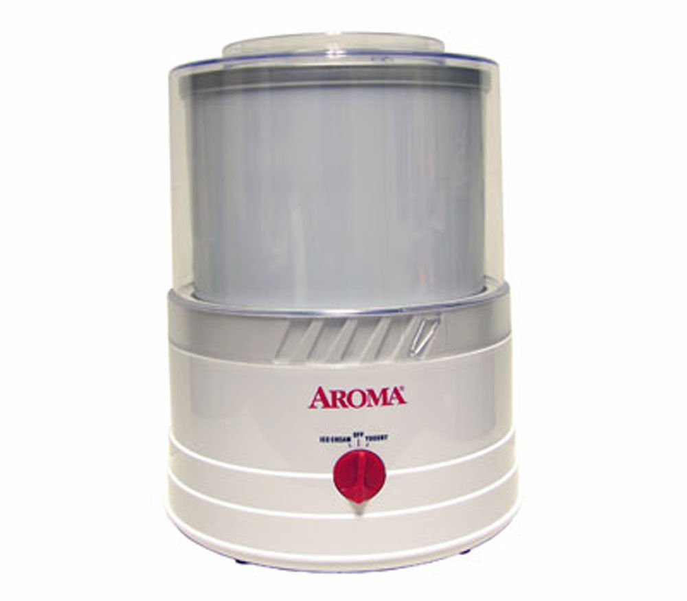AROMA ICE CREAM MAKER Frozen Yogurt Sorbet w HOME RECIPES