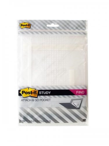New Post-it Attach & Go Study Pocket