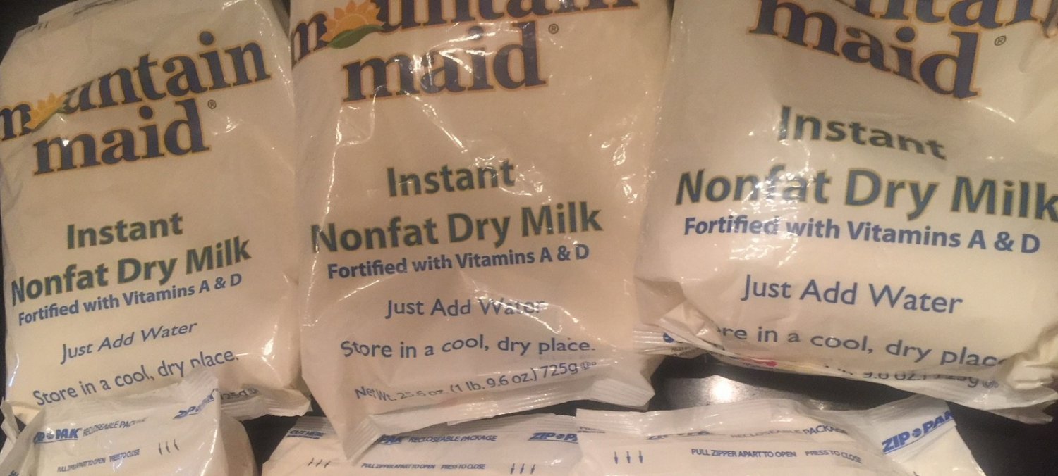 3 BAGS MOUNTAIN MAID INSTANT NONFAT DRY MILK