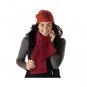 Cozy Spot Heated Neck Scarf Red Black Battery Operated fashion