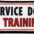 SERVICE DOG "IN TRAINING" EMBROIDERED VELCRO PATCHES