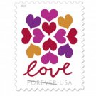 USPS Forever Stamps Valentine's Day, 20 Piece Hearts Blossom 2019 (1 Sheet of 20 Stamps)