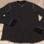 New HELIX Brand Older Boys Long Sleeve Henley Shirt Dark Blue Sz XL