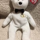 TY BEANIE BABIES 2001 "MR" WEDDING BEAR w/Swing Tag Protector Cute!