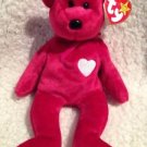TY BEANIE BABY RETIRED Rare 1999 Valentina Bear 8" Free Shipping