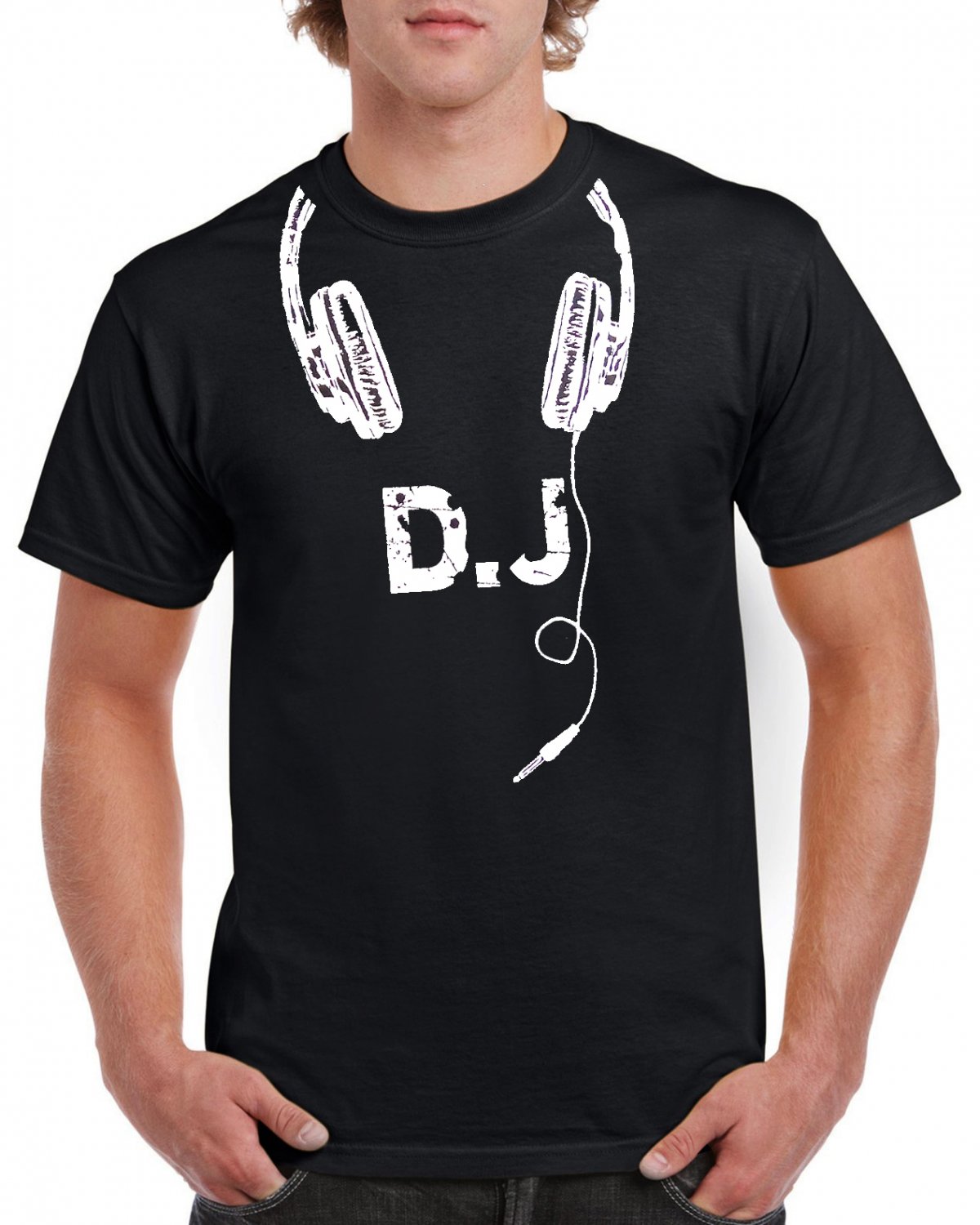 Dj Tshirt Headphones Heavy Metal Rock Cool Tshirt Festival Party Top Tee