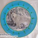 White German Shepherd Decoupage Plate Limited Edition