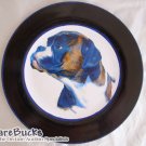 NEW Boxer Dog on Blue Collectable Decoupage Plate LE