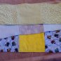 Baby flannel burp cloths hand made set of 3