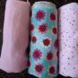 Hand made flannel baby receiving blankets