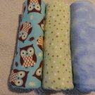 Hand made flannel baby receiving blankets