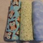 Hand made flannel baby receiving blankets