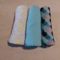 Hand made flannel baby receiving blankets