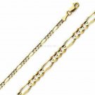 Figaro 3mm 18k Gold Plated Chain
