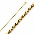 Franco 1mm 18kt Gold Plated Chain