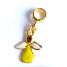 GUARDIAN ANGEL ANGEL DE LA GUARDIA BEAD CHARM 18KT OF GOLD PLATED