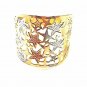 STARS 3 TONE 18KTS GOLD PLATED RING