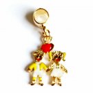 Eternal love European Bead Charm 18kt of Gold Plated