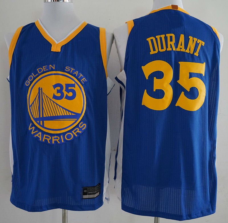 2017-18 Golden State Warriors #35 Kevin Durant Jersey Blue