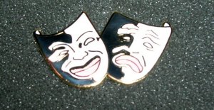Comedy & Tragedy Pin