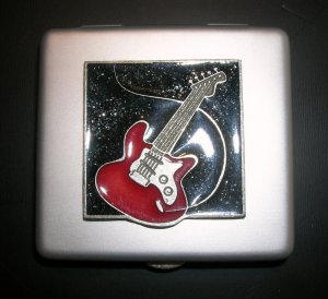 Pill Case - Large- Guitar Theme